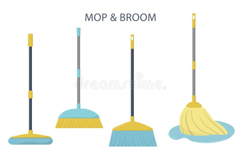 Broom Mop Stock Illustrations – 14,525 Broom Mop Stock Illustrations,  Vectors & Clipart - Dreamstime