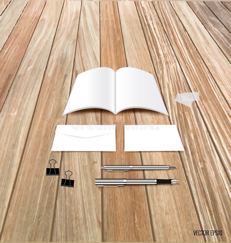 Collection of Business Items, Various Papers, Paper Designs Read Stock