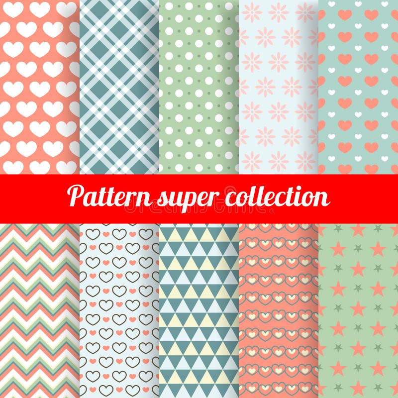 Collezione Chic Vector pattern senza soluzione di continuità.