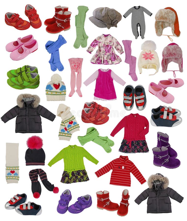 Kolekcia zima deti oblečenie.