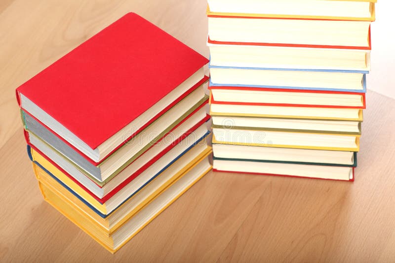Group of colorful books from classical collection: closed books. Abstract classical stock images, royalty-free photos and pictures