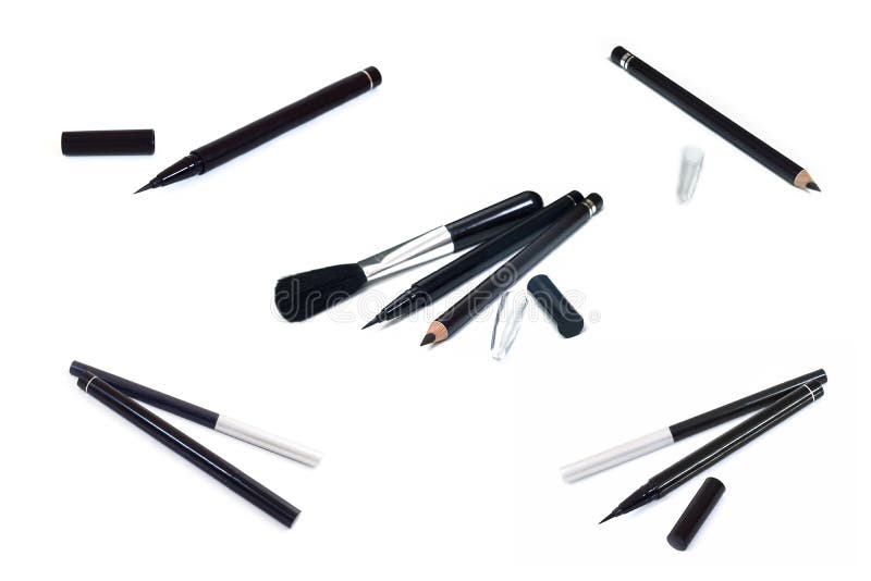 Download Collection Of Cosmetics Makeup Eyeliner ,Black Pencil Eye Liner Stock Image - Image of decorative, cosmetology: 55713781