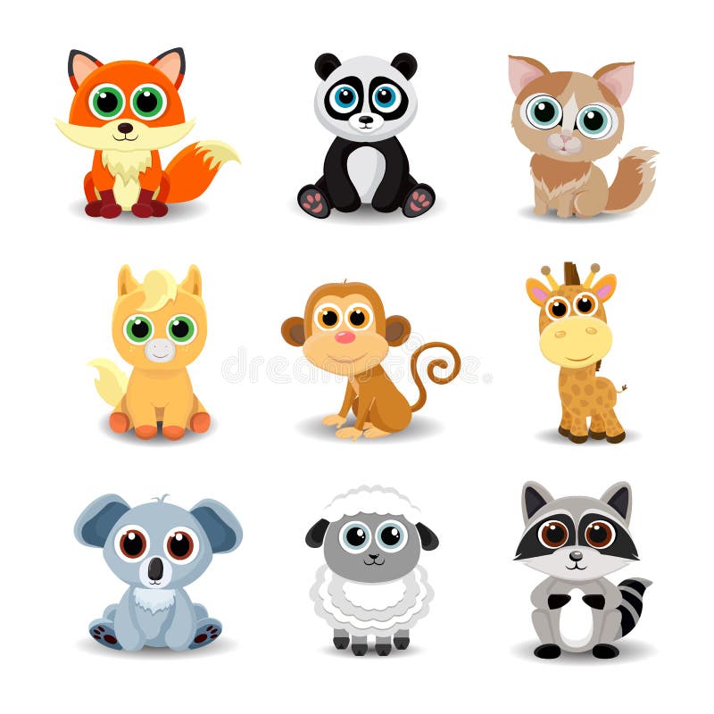 Collection D Animaux Mignons Comprenant Le Renard Le Panda Le Chat Le Poney Le Singe La Girafe Le Koala Les Moutons Et Le Illustration De Vecteur Illustration Du Couleur Singe Collection D Animaux Mignons Comprenant Le Renard Le Panda Le Chat Le Poney Le Singe La Girafe Le Koala Les Moutons Et Le Illustration De Vecteur Illustration Du Couleur Singe
