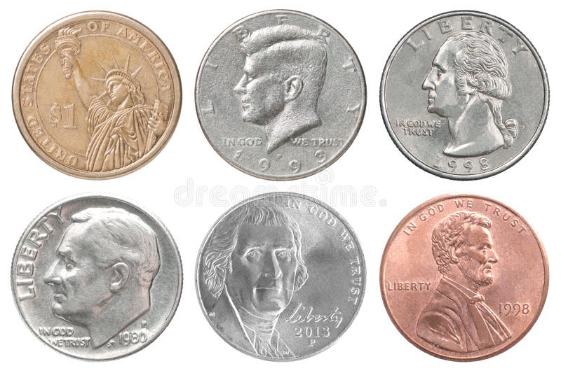 Collection De Pièces De Monnaie Des USA Image stock - Image du argent,  complètement: 135916165