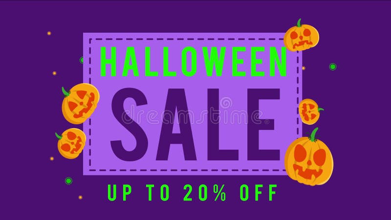 Collection de vente de Halloween jusqu'à l'animation 20 illustration libre de droits
