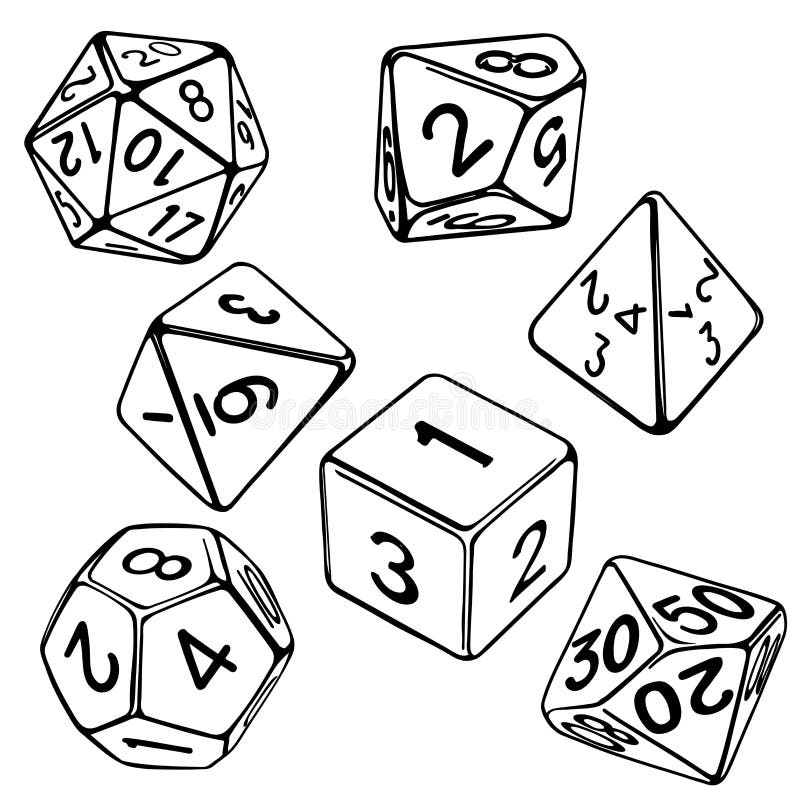 D4 Dice: 4-Sided Dice, Types of Polyhedral Dice