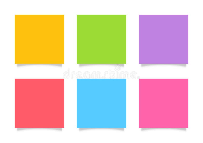 Colorful Isolated Paper Sheets Stock Illustrations – 692 Colorful ...