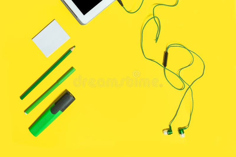 Collection of educational accessories royalty free stock photos Collection of educational accessories royalty free stock photos
