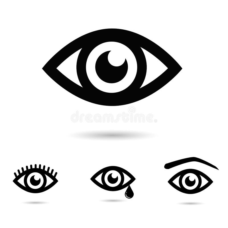 Collection of Eyes Icon Set. Stock Vector Illustration of medical