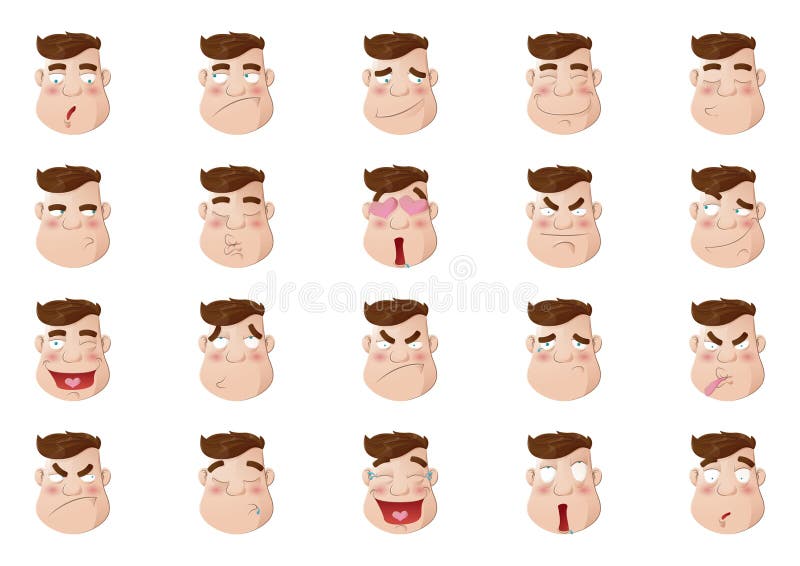 Cute Domestic Cat Facial Expressions Icon Stock Vector (Royalty Free) 1772648504
