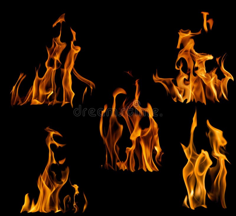 yellow fire flames