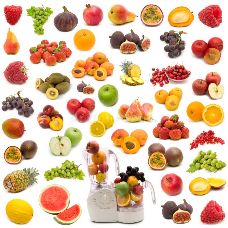 Collection of fresh juicy fruits