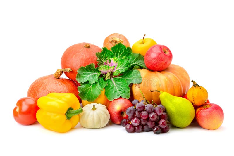 Collection Fruit and Vegetables Stock Photo - Image of healthy, fruit ...