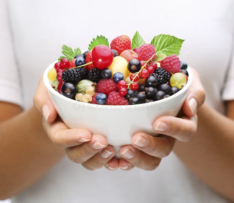 Collection of garden berries.