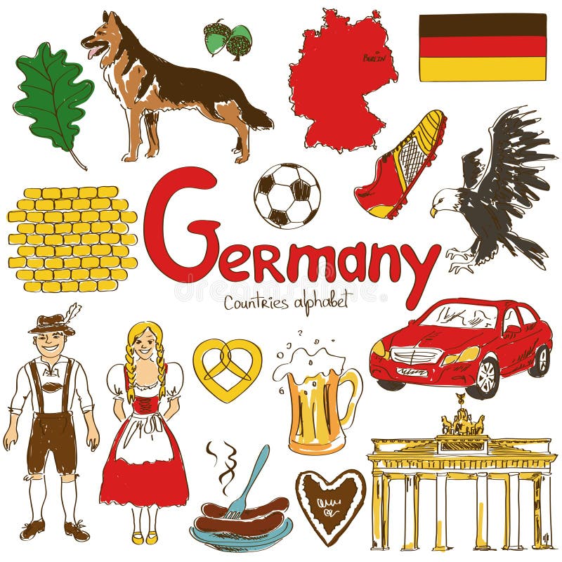 Download Collection Of Germany Icons Stock Vector - Illustration of mercedes, ball: 42368203