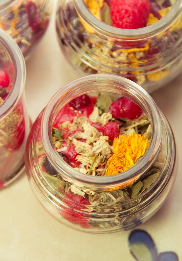 Collection of herbal tea stock image. Image of jars, cuisine 32414667