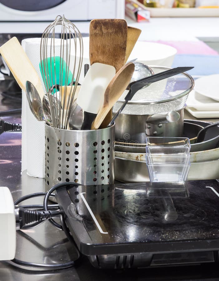 The Collection of Kitchen Equipment Stock Photo Image of equipment, stove 71973438