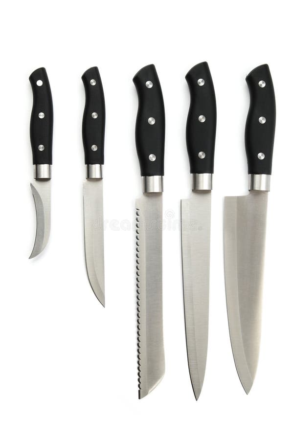 Collection of kitchen knives