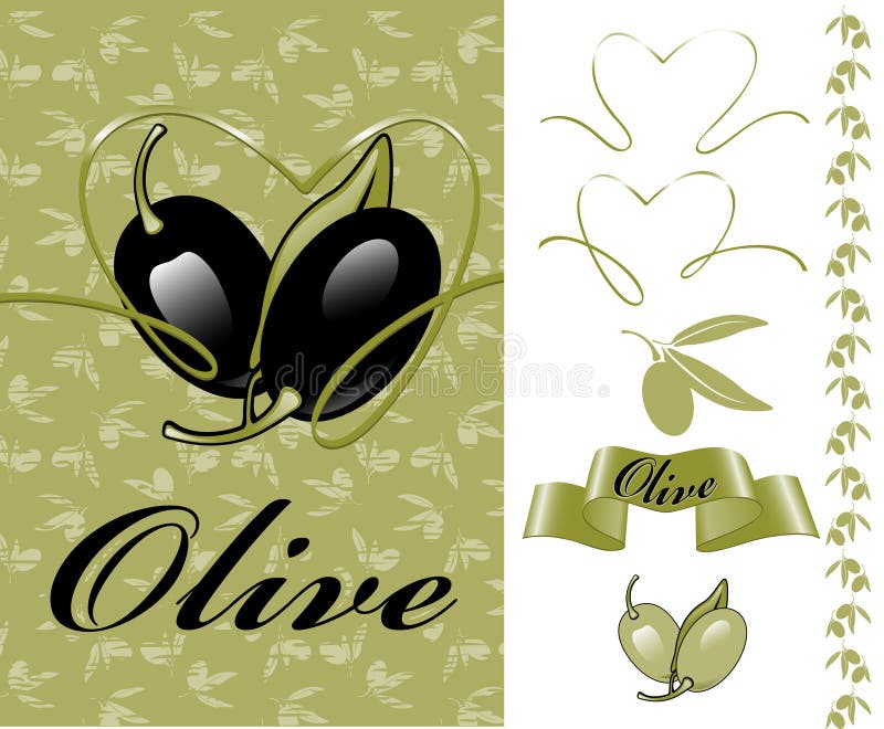 Collection for the label. olives.