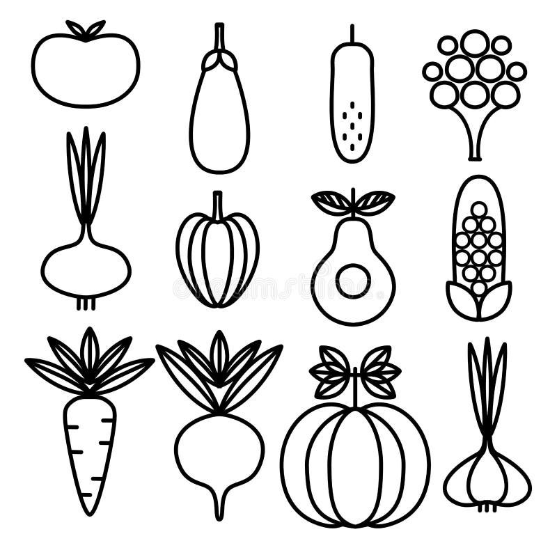 Set Vegetables And Organic Farm Lettering. Vector Black Engraving ...