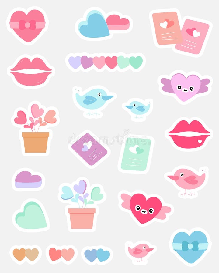 Stickers Scrapbooking Couple, Journal Stickers Couple