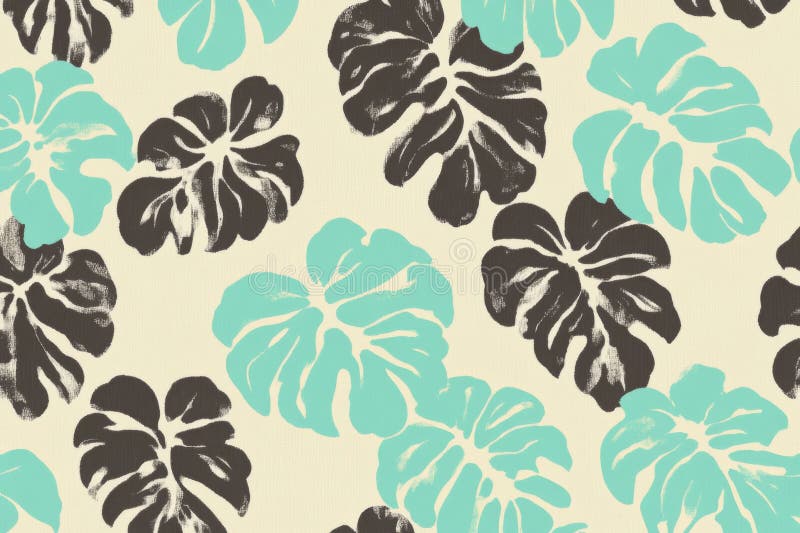 A collection of modern seamless abstract patterns with tropical palm leaves stock photos