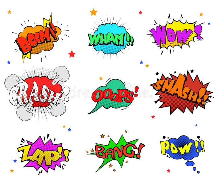 Comic Sound Effects Stock Illustrations – 3,195 Comic Sound Effects ...