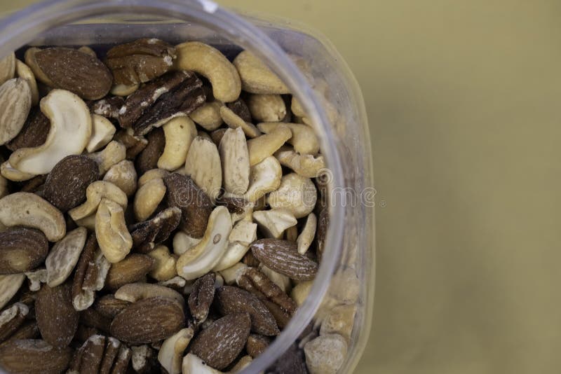 Collection of Nuts in a Bowl Ready To Eat Stock Photo Image of