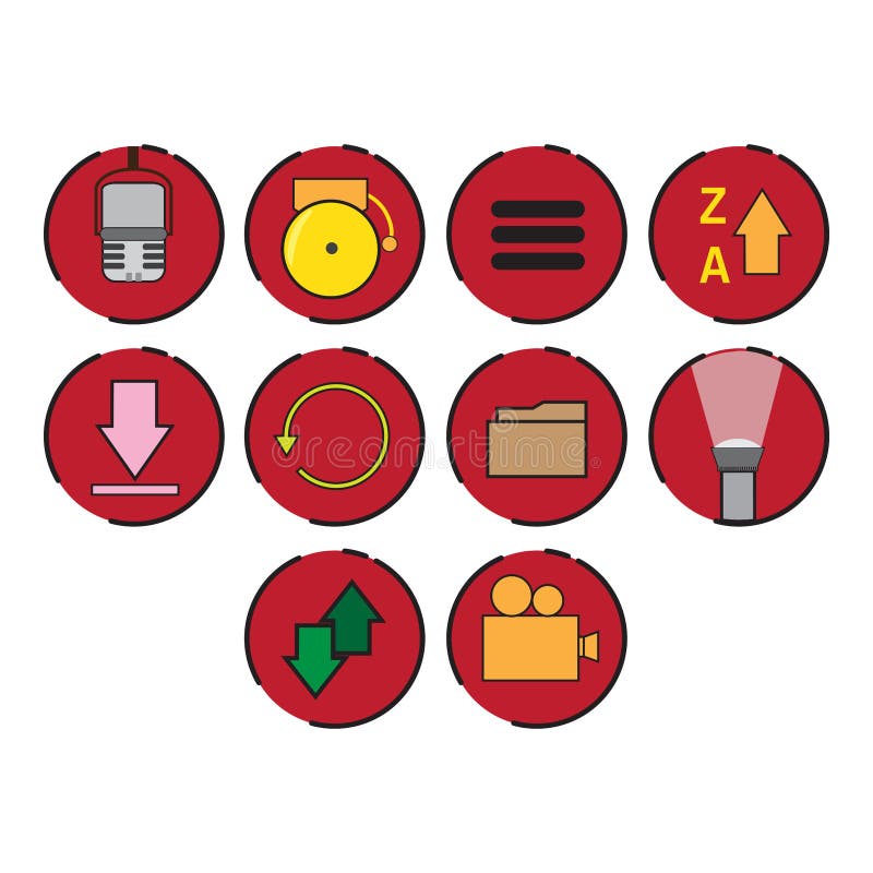 Optional icon set royalty free illustration