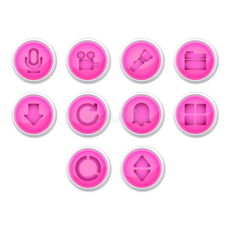 Optional icon set stock illustration