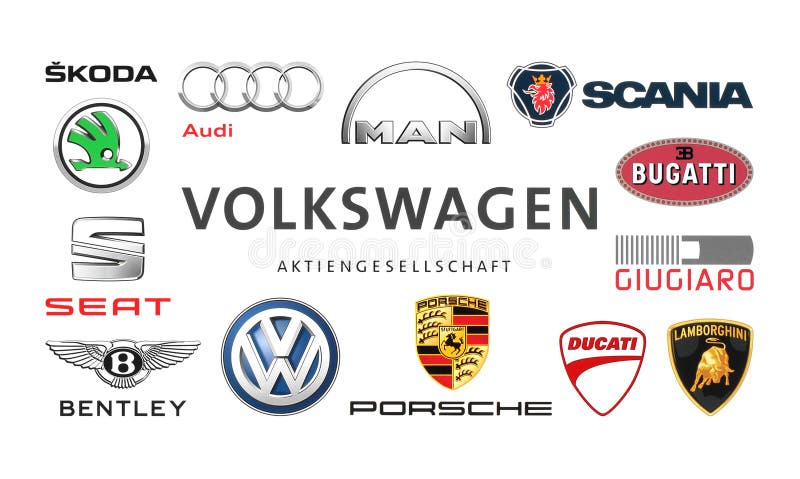 Collection of Popular Car Logos Editorial Stock Photo - Image of ...