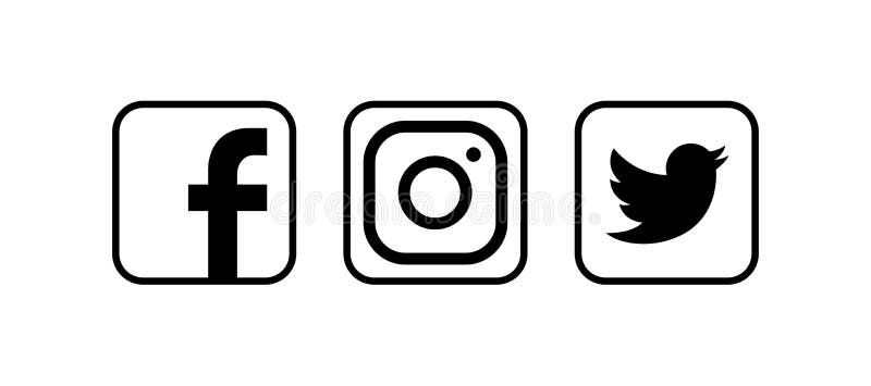 Collection of Popular Social Media Logos. Vector Illustration Editorial ...
