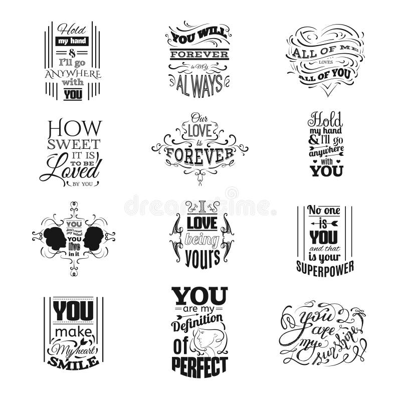 Collection of quote typographical background stock illustration Collection of quote typographical background stock illustration