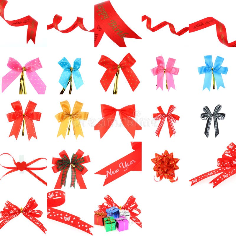 Collection of Ribbon Decoration Stock Illustration Illustration of