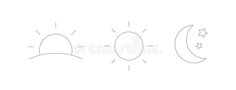 Collection Of Rising Or Setting Sun Moon Phases Clouds And Stars Symbols Bundle Of Day And Night Time Pictograms Stock Vector Illustration Of Contour Moon Collection Of Rising Or Setting Sun Moon Phases Clouds And Stars Symbols Bundle Of Day And Night Time Pictograms Stock Vector Illustration Of Contour Moon