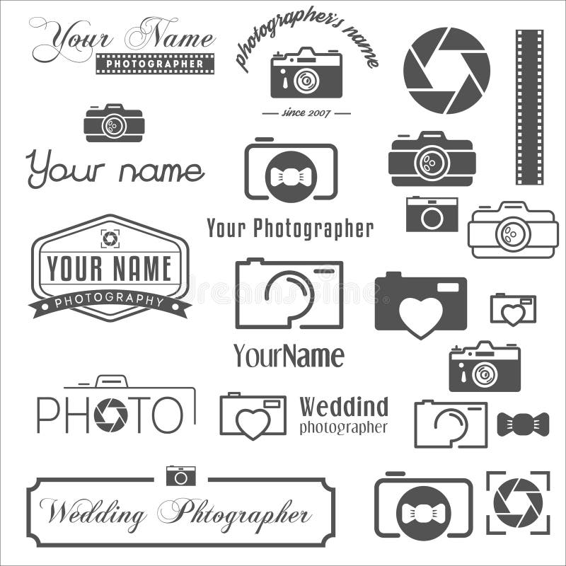 Collection rétro et moderne du logo de vintage, illustration stock Collection rétro et moderne du logo de vintage, illustration stock