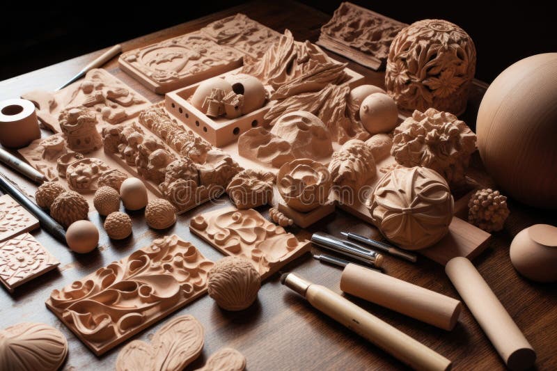 A Collection of Sculpting and Carving Materials in Various Shapes