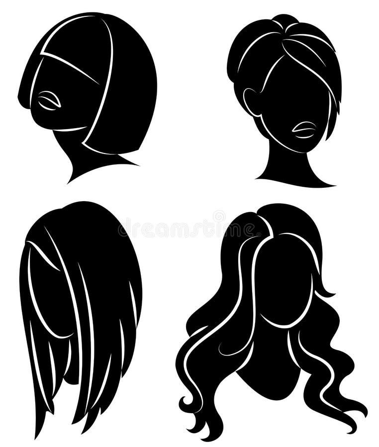 Collection. Silhouette Profile of a Cute Lady S Head. the Girl Shows Her Hairstyle for Medium and Long Hair Stock Illustration - Illustration of portrait, model: 146505152 Collection. Silhouette Profile of a Cute Lady S Head. the Girl Shows Her Hairstyle for Medium and Long Hair Stock Illustration - Illustration of portrait, model: 146505152