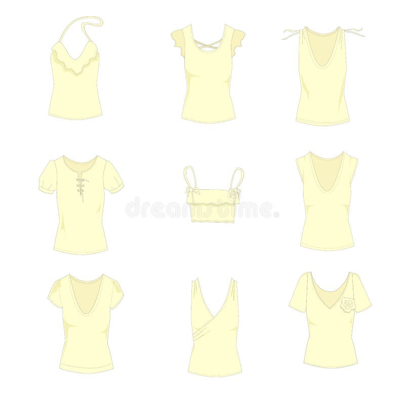 Casual Tops Stock Illustrations – 775 Casual Tops Stock