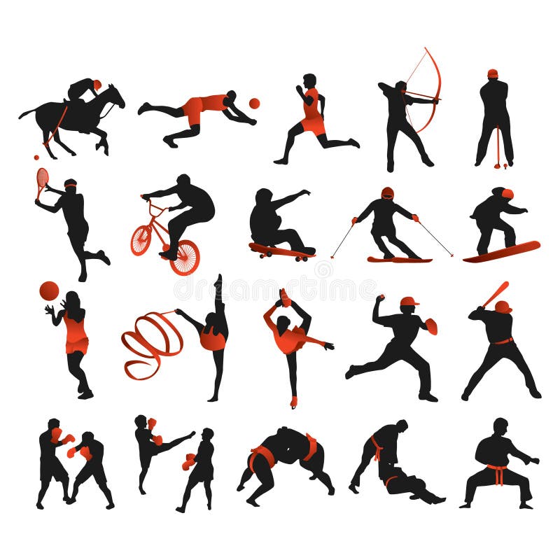 Collection of Sports Vector Stock Vector - Illustration of archer, golf ...