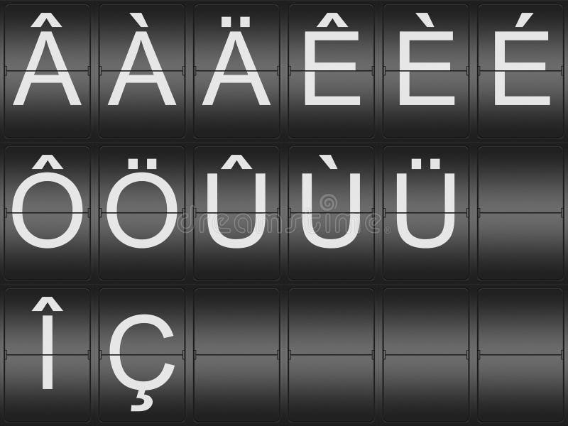 Collection Of Umlaut And Accent Letters Stock Illustration Illustration Of Type Typography
