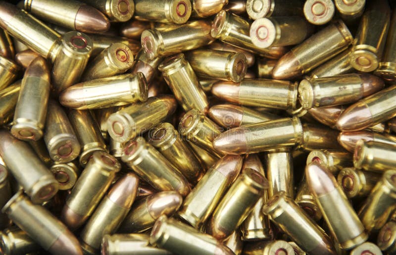Large Brass Bullet Stock Photo, Picture and Royalty Free Image