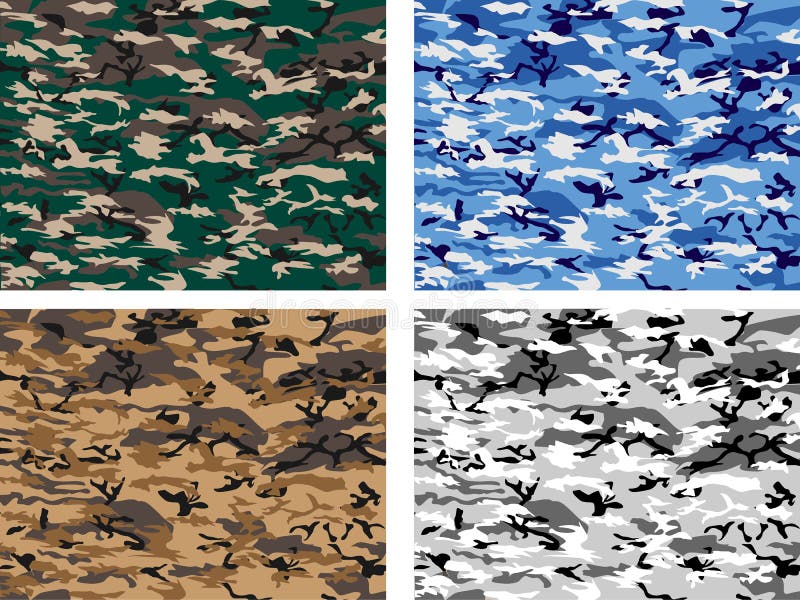 Collection urban camuflage royalty free illustration Collection urban camuflage royalty free illustration
