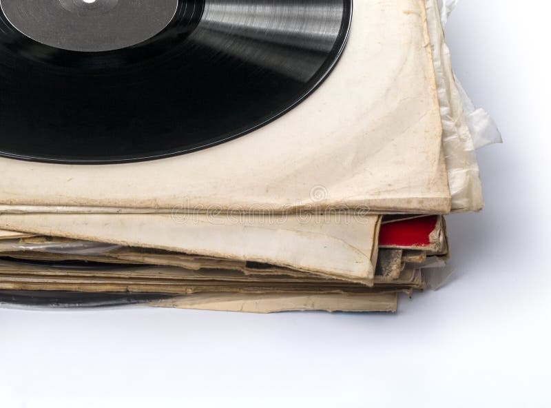 Collection of Used Vinyl Records Stock Image Image of music, dance