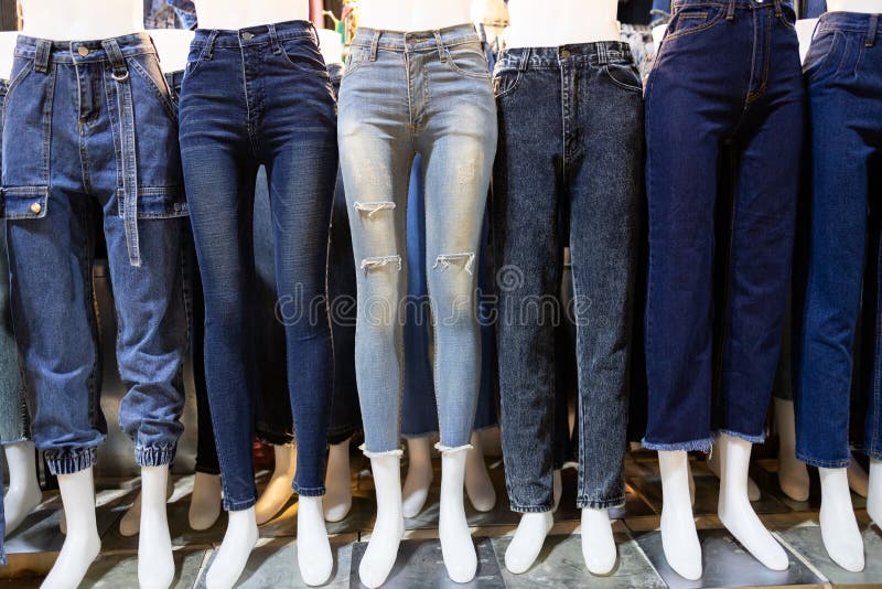 various types of jeans pants Stock Photo | Adobe Stock