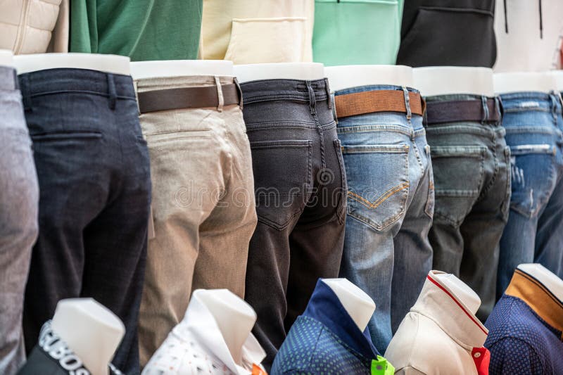 Bootcut Jeans Pants Vector Template Illustration Blue Stock Illustration -  Download Image Now - iStock