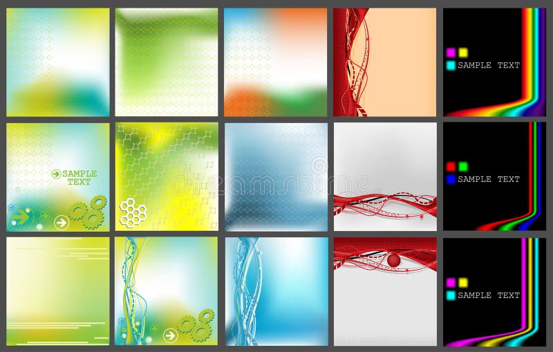 Collection of vector backgrounds