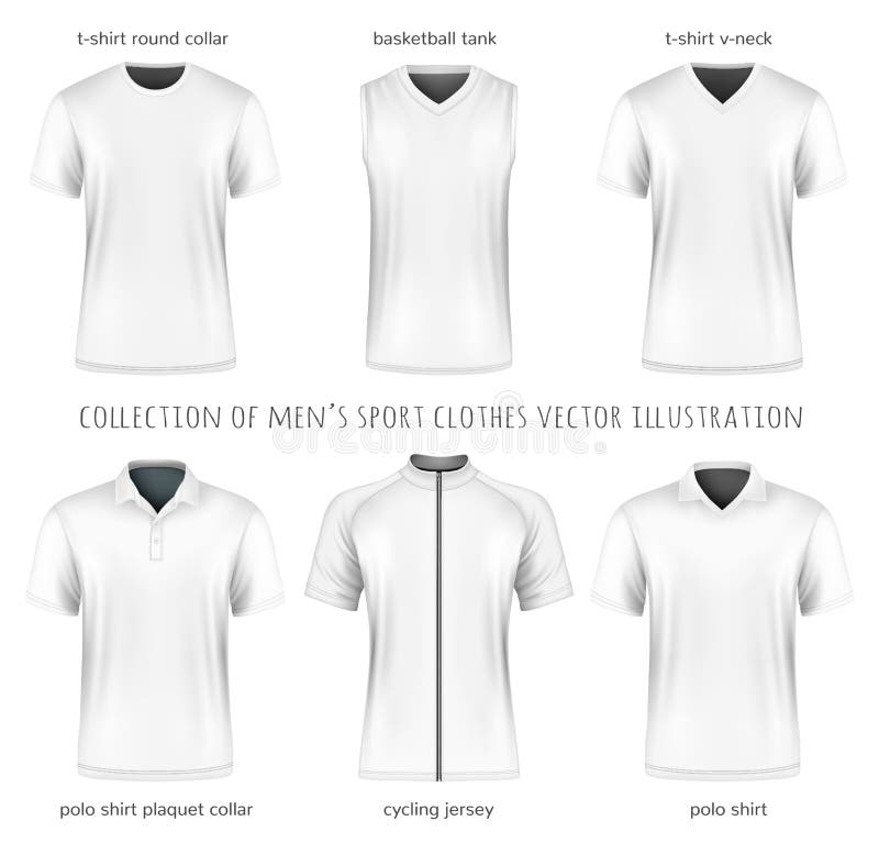 Collection of Men Clothes Outline Templates Stock Vector - Illustration ...