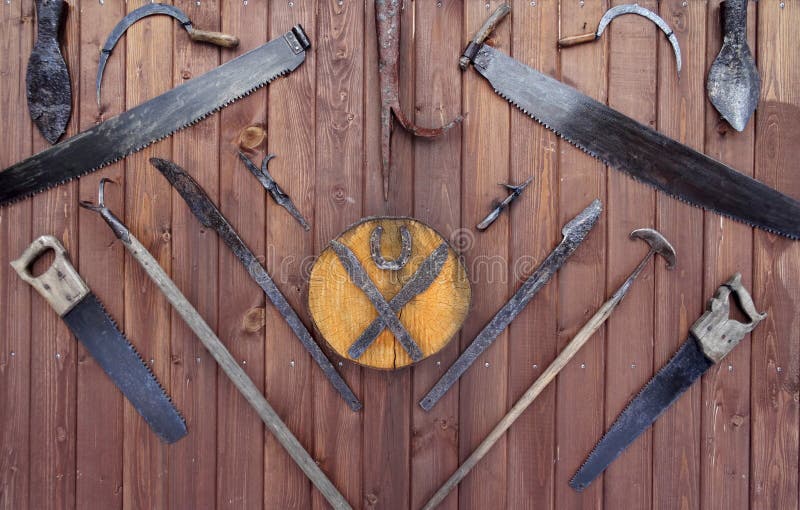 Collection of Vintage Woodworking Tools Stock Photo Image of industry
