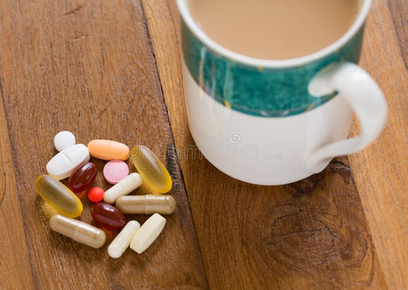 Collection of vitamins and supplements